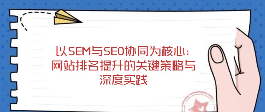  以SEM与SEO协同为核心：网站排名提升的关键策略与深度实践
