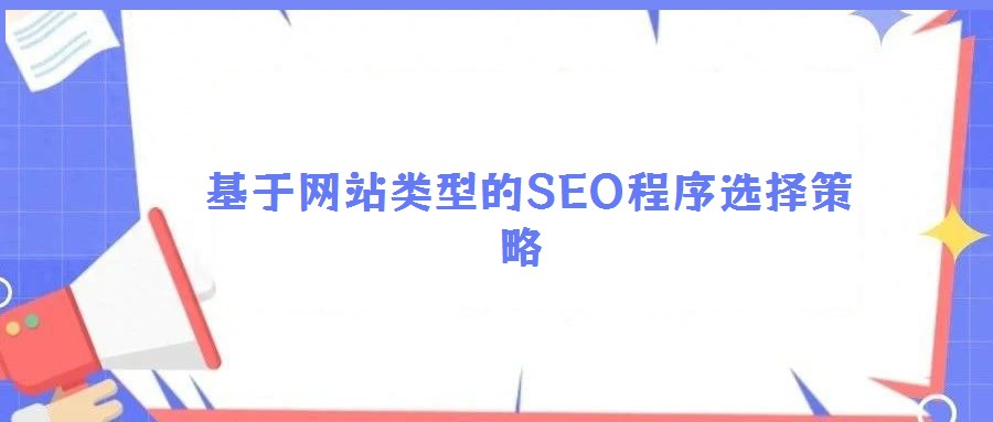 基于网站类型的SEO程序选择策略